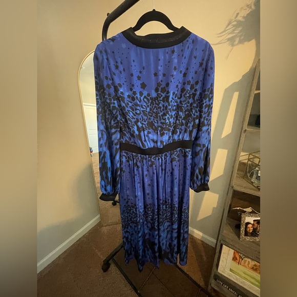 EUC Ted Baker Maryema Topaz Print Leopard Midi Dress - Picture 10 of 14